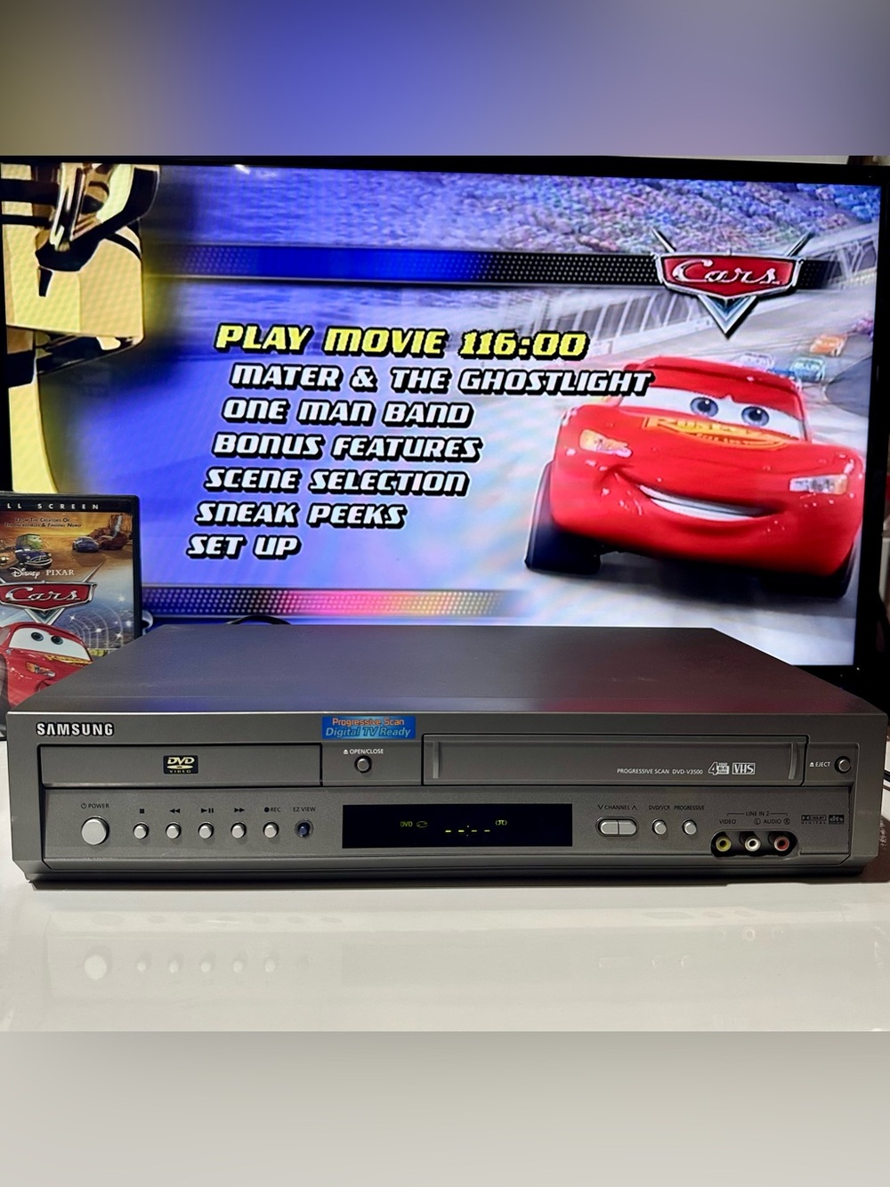 Samsung DVD/VCR Combo MODEL#DVD-V3500 4 Head Hi-fi VHS Player No Remote Works